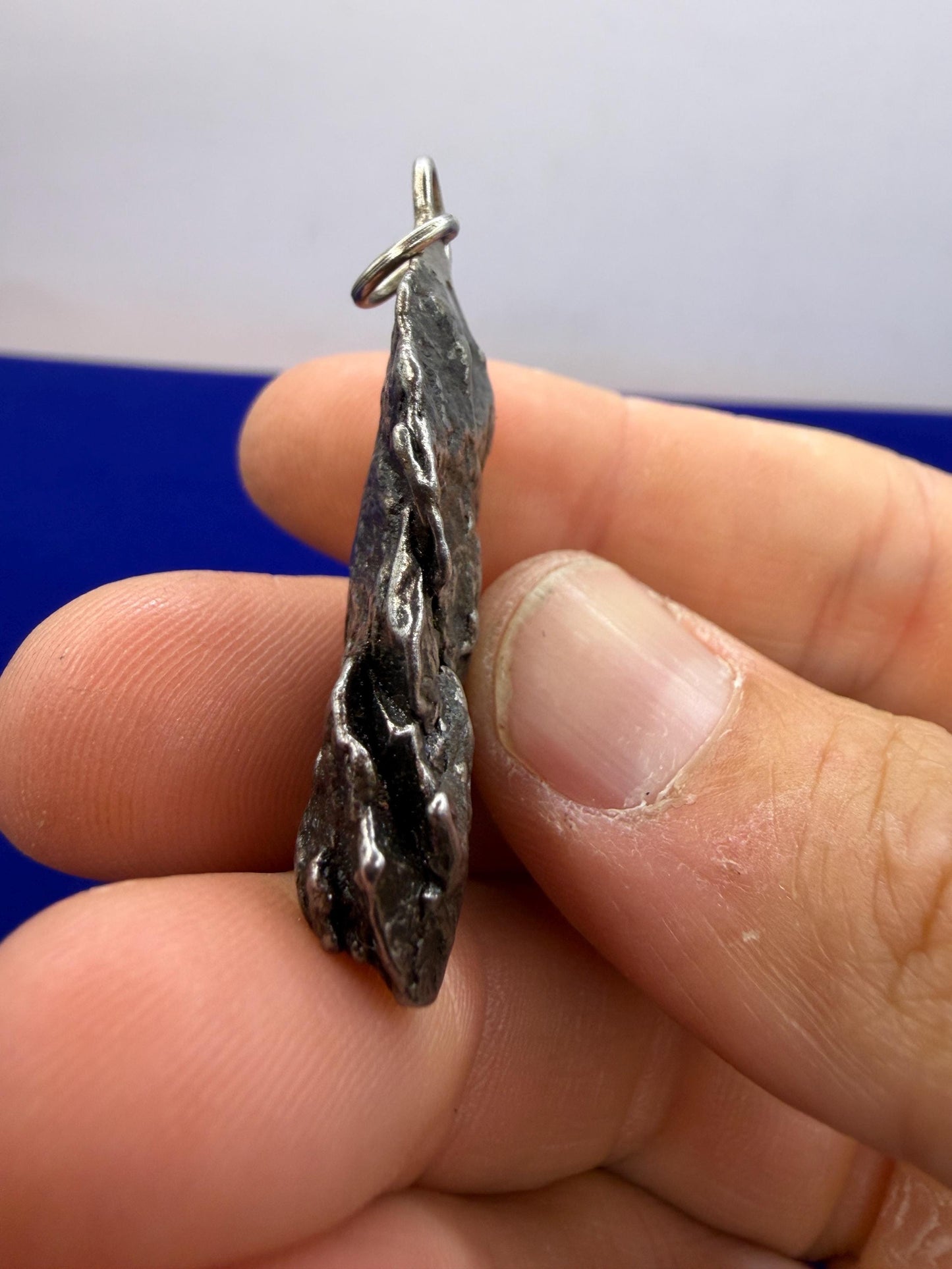 Campo del Cielo Meteorite Pendant: Authentic Iron Meteorite Jewelry, 18.80g