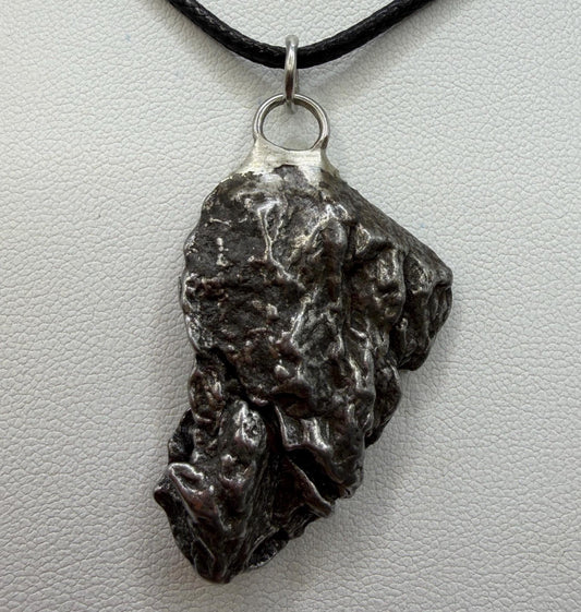 Campo del Cielo Meteorite Pendant: Authentic Iron Meteorite Jewelry, 18.80g