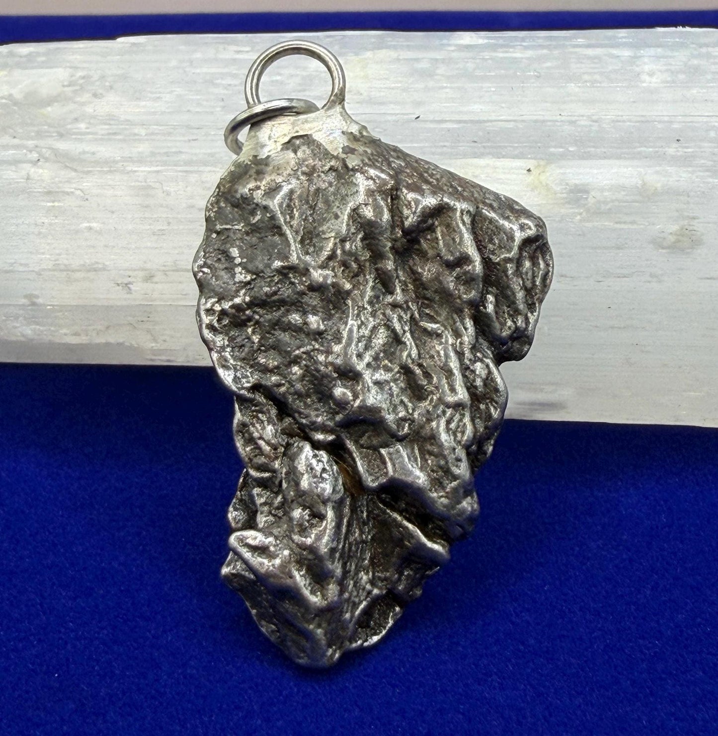Campo del Cielo Meteorite Pendant: Authentic Iron Meteorite Jewelry, 18.80g