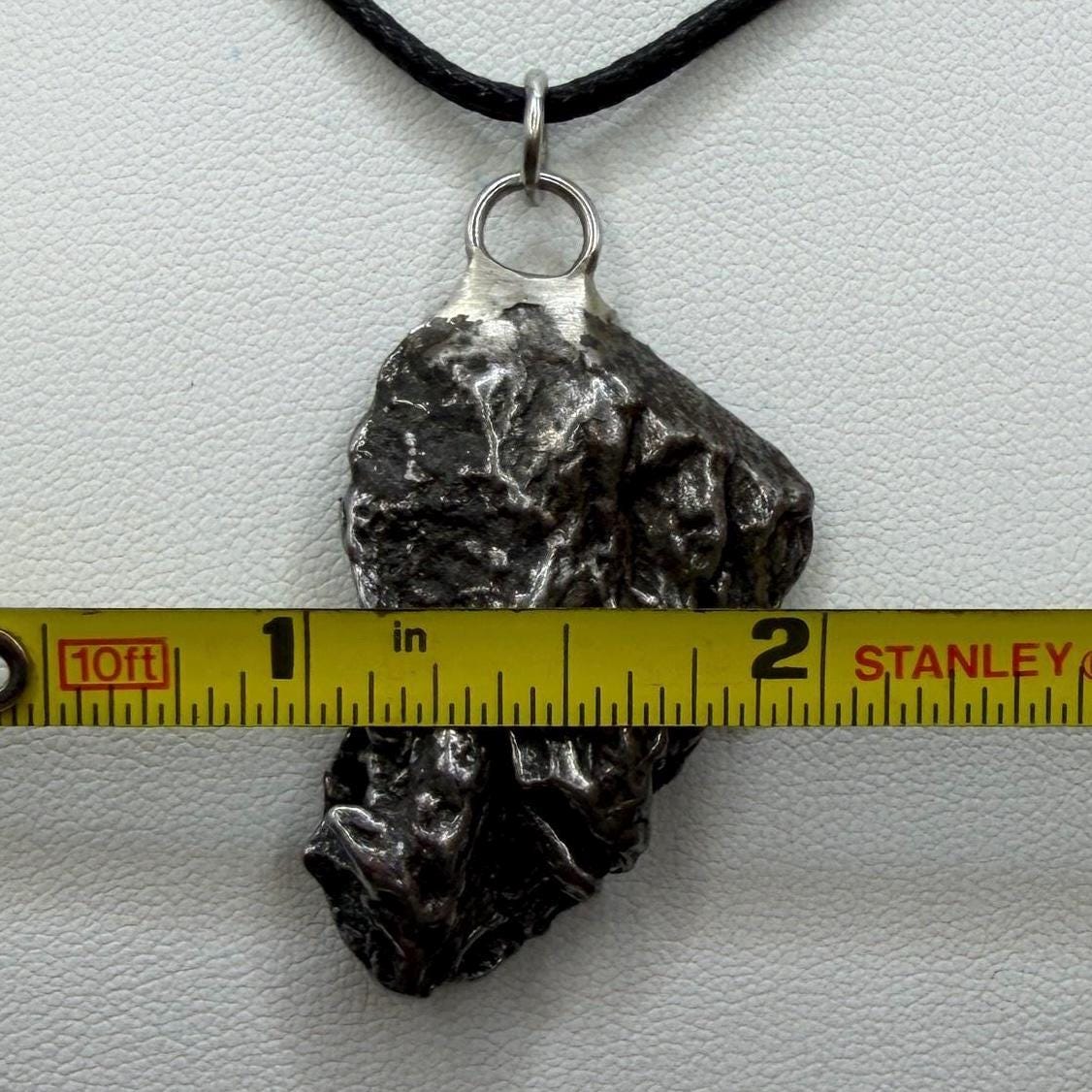 Campo del Cielo Meteorite Pendant: Authentic Iron Meteorite Jewelry, 18.80g