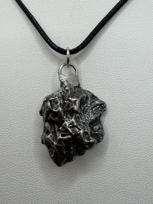Campo del Cielo Meteorite Pendant: Authentic Iron Meteorite Jewelry, 15.55g