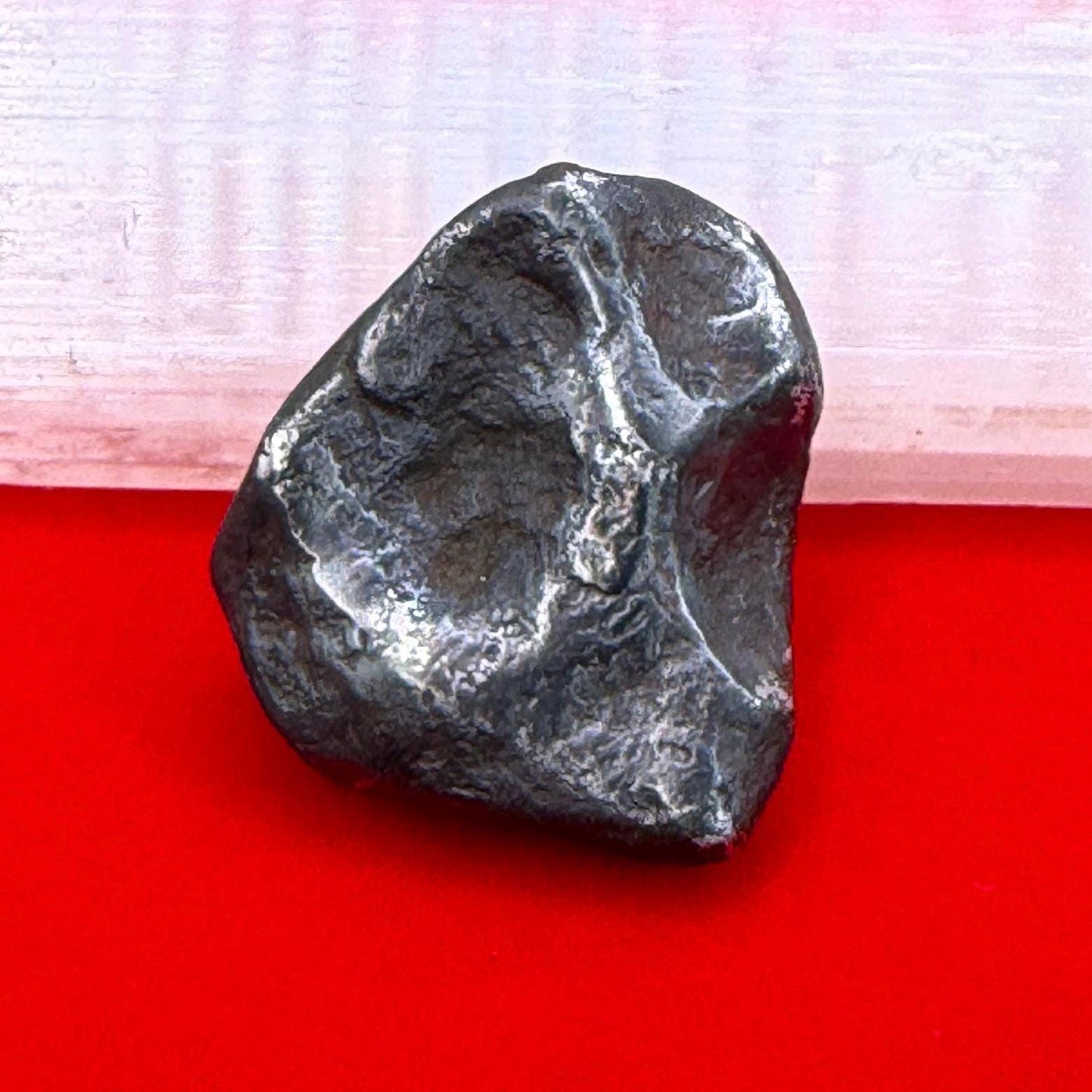 Agoudal Iron Meteorite Specimen: Authentic Meteorite, IIAB Hexahedrite, 10.76 grams