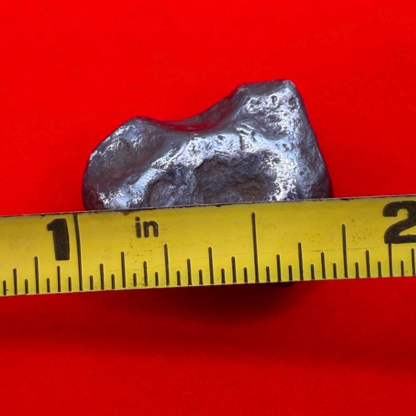Agoudal Iron Meteorite Specimen: Authentic Meteorite, IIAB Hexahedrite, 10.76 grams