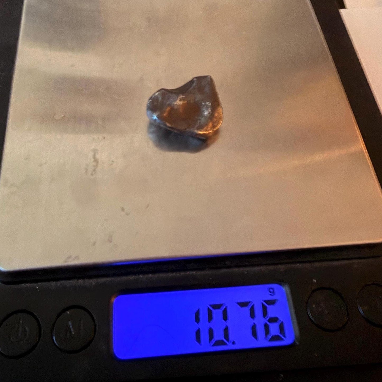 Agoudal Iron Meteorite Specimen: Authentic Meteorite, IIAB Hexahedrite, 10.76 grams