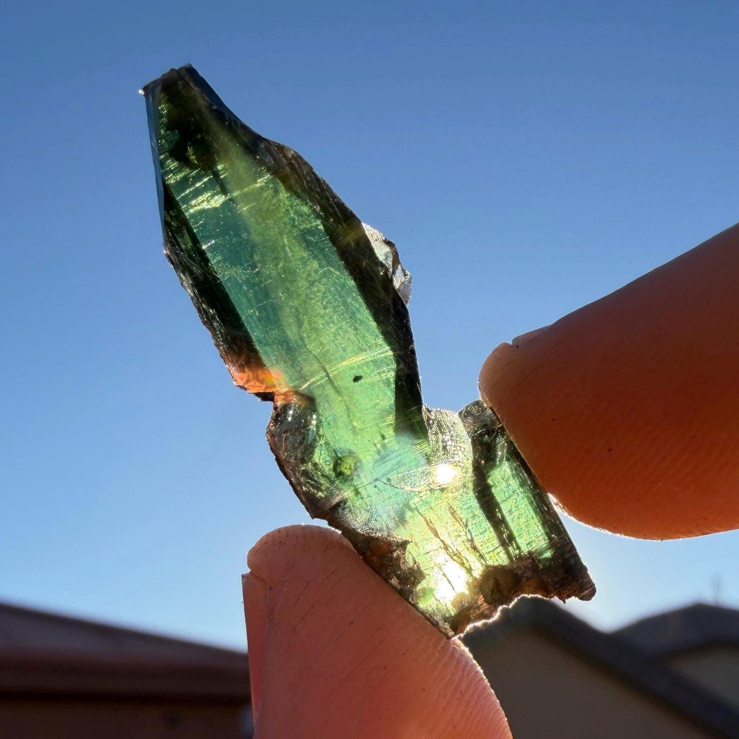 Rare Brazilian Vivianite Crystal: Reiki Energy Stone, Collector's Gem, 3.81g/19.05ct