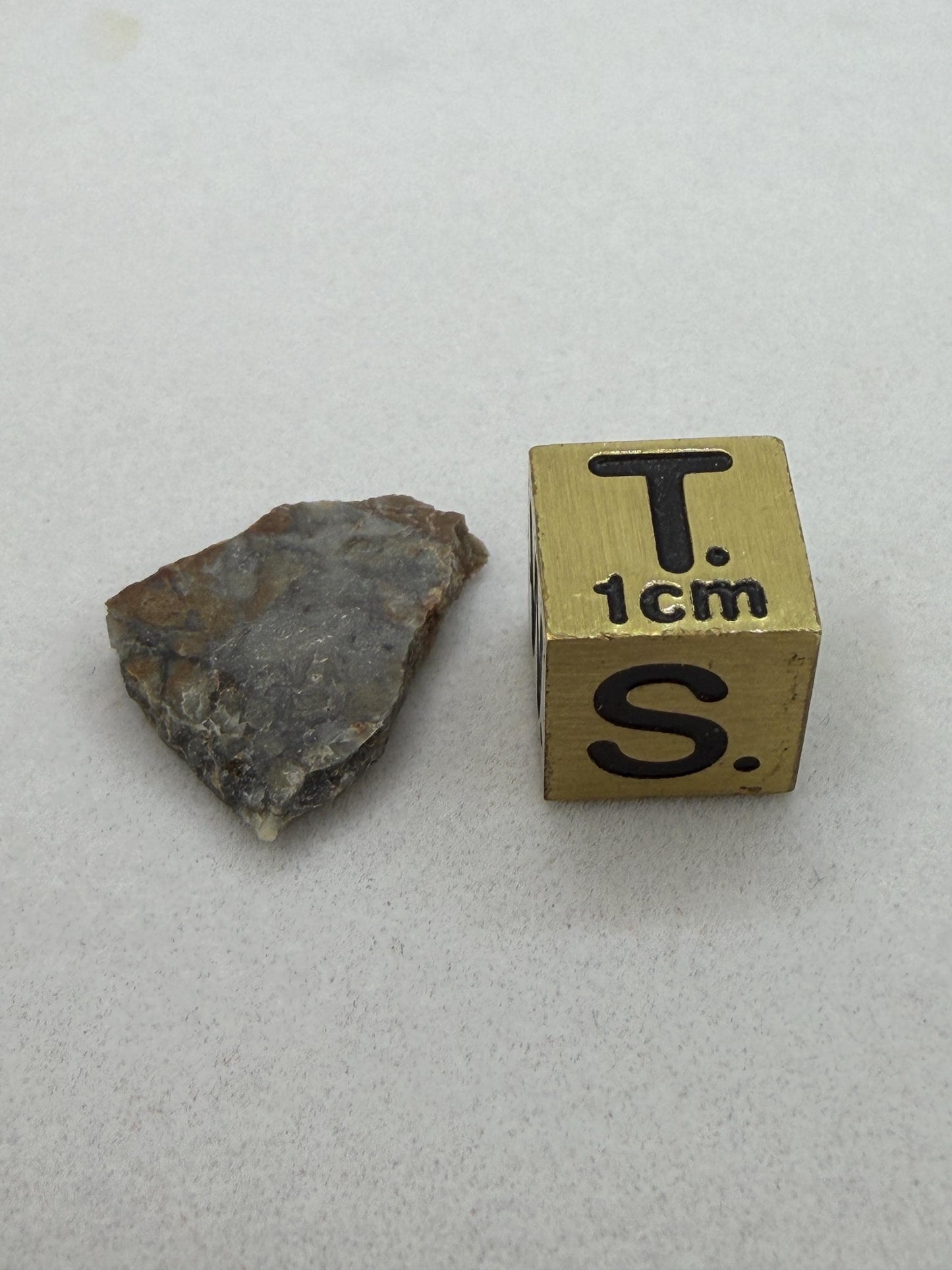 NWA 18045 Lunar Meteorite Slice, Newly Classified, Translucent, Authentic Moon Rock, Melt Breccia, 0.93 grams