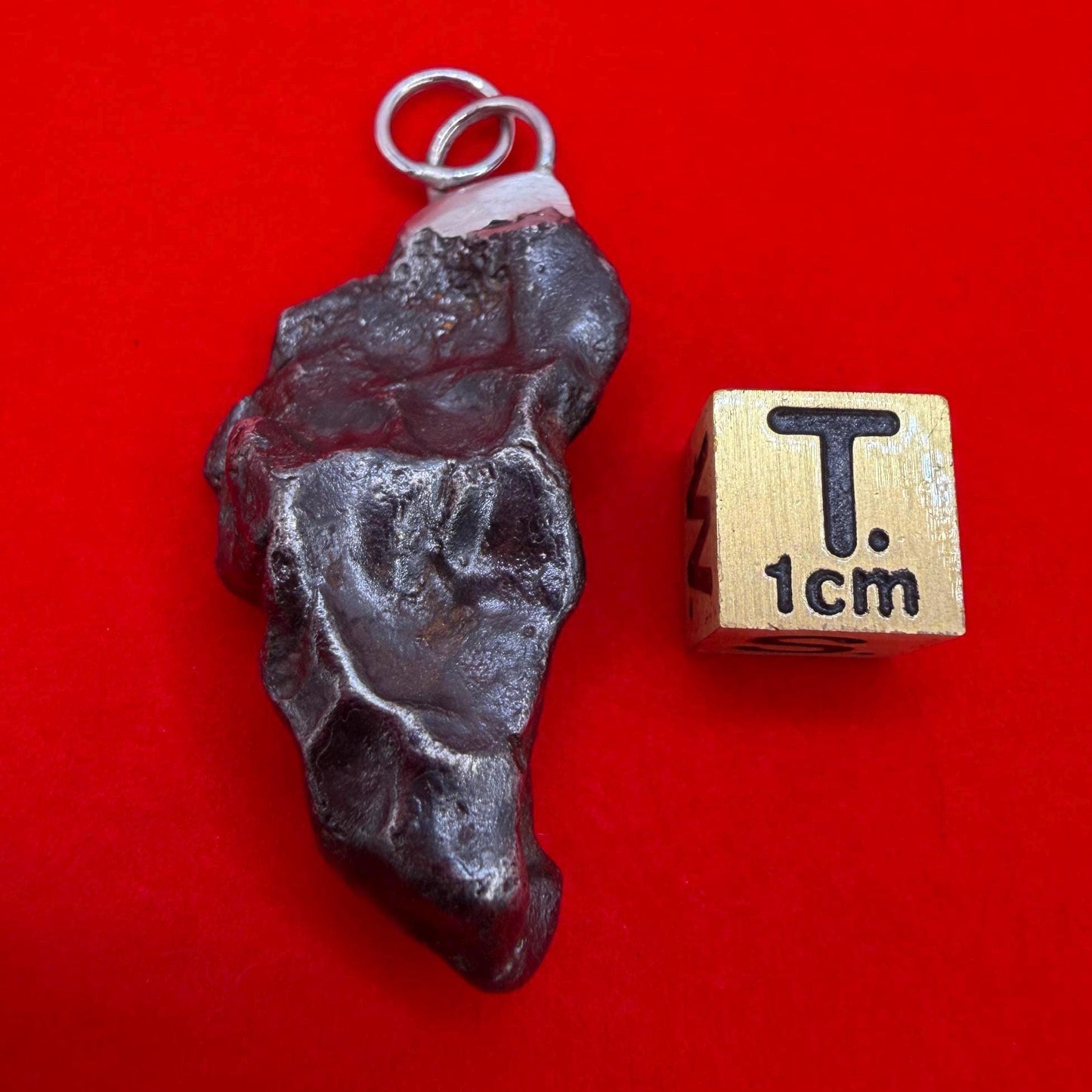 Sikhote-Alin Iron Meteorite Pendant: Astronomy Space Gift, 16.75g