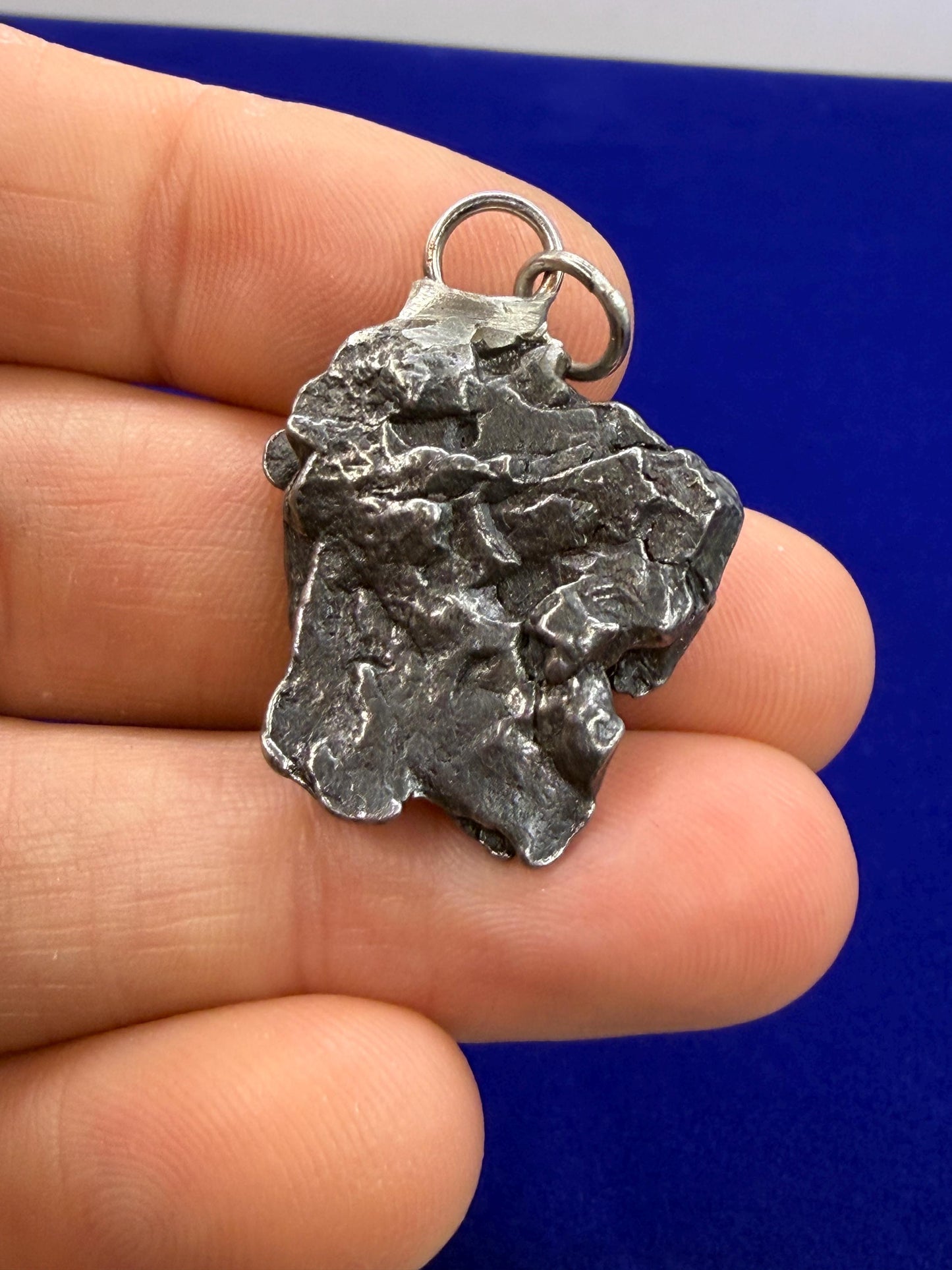 Campo del Cielo Meteorite Pendant: Authentic Iron Meteorite, Space Gift, 13.64 grams