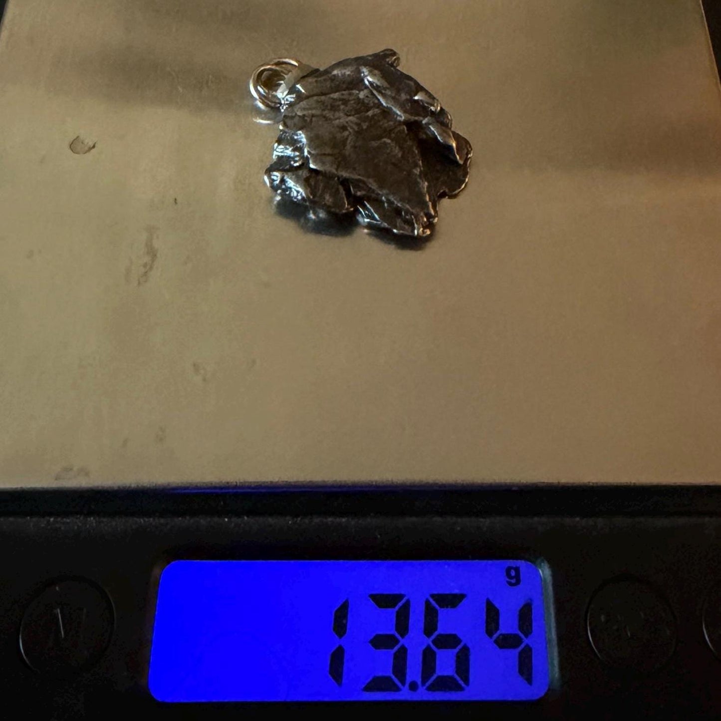 Campo del Cielo Meteorite Pendant: Authentic Iron Meteorite, Space Gift, 13.64 grams