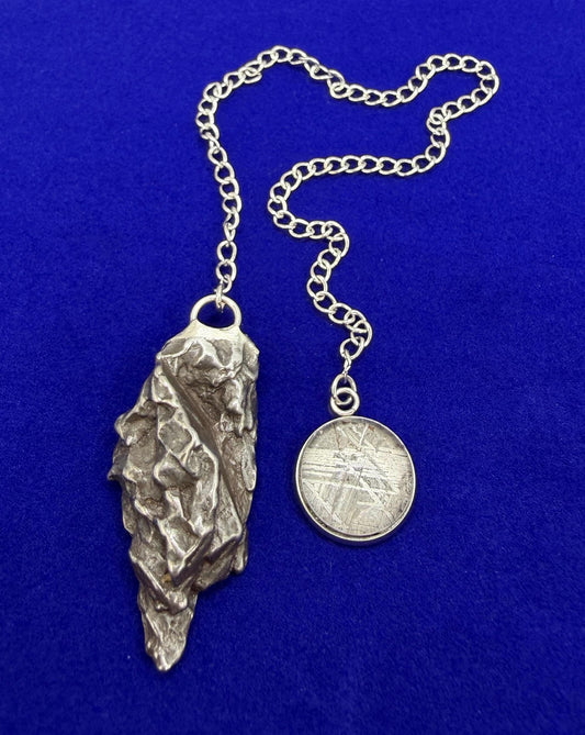 Campo del Cielo Meteorite Pendulum, Rare Cosmic Divination Tool, Crystal Healing Gift, 22.84g