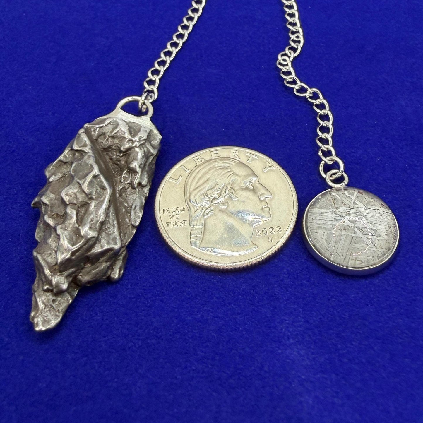 Campo del Cielo Meteorite Pendulum, Rare Cosmic Divination Tool, Crystal Healing Gift, 22.84g