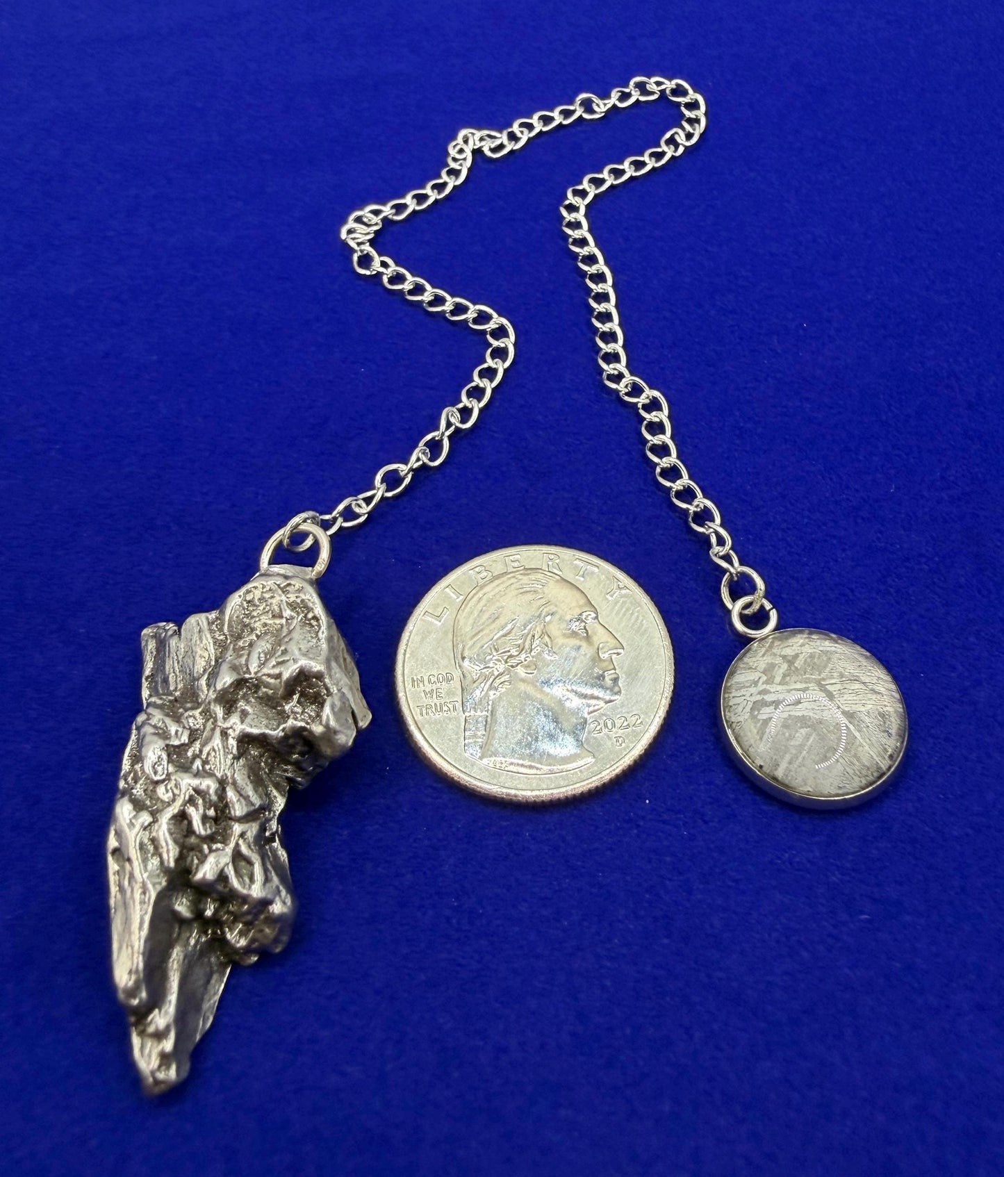 Campo del Cielo Meteorite Pendulum, Rare Cosmic Divination Tool, Crystal Healing Gift, 24.22g