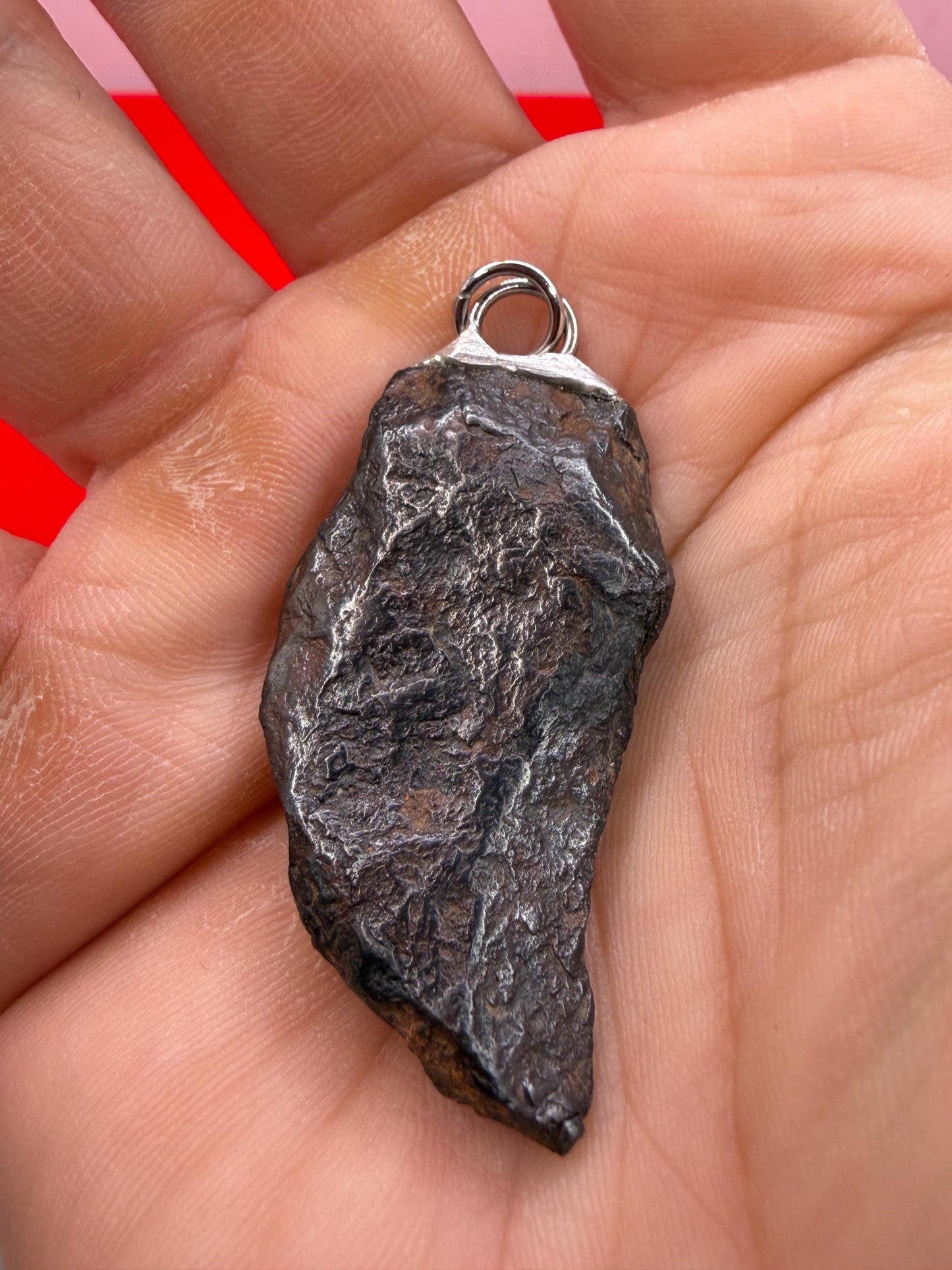 Canyon Diablo Iron Meteorite Pendant: Arizona Space Gift, 23.34 grams