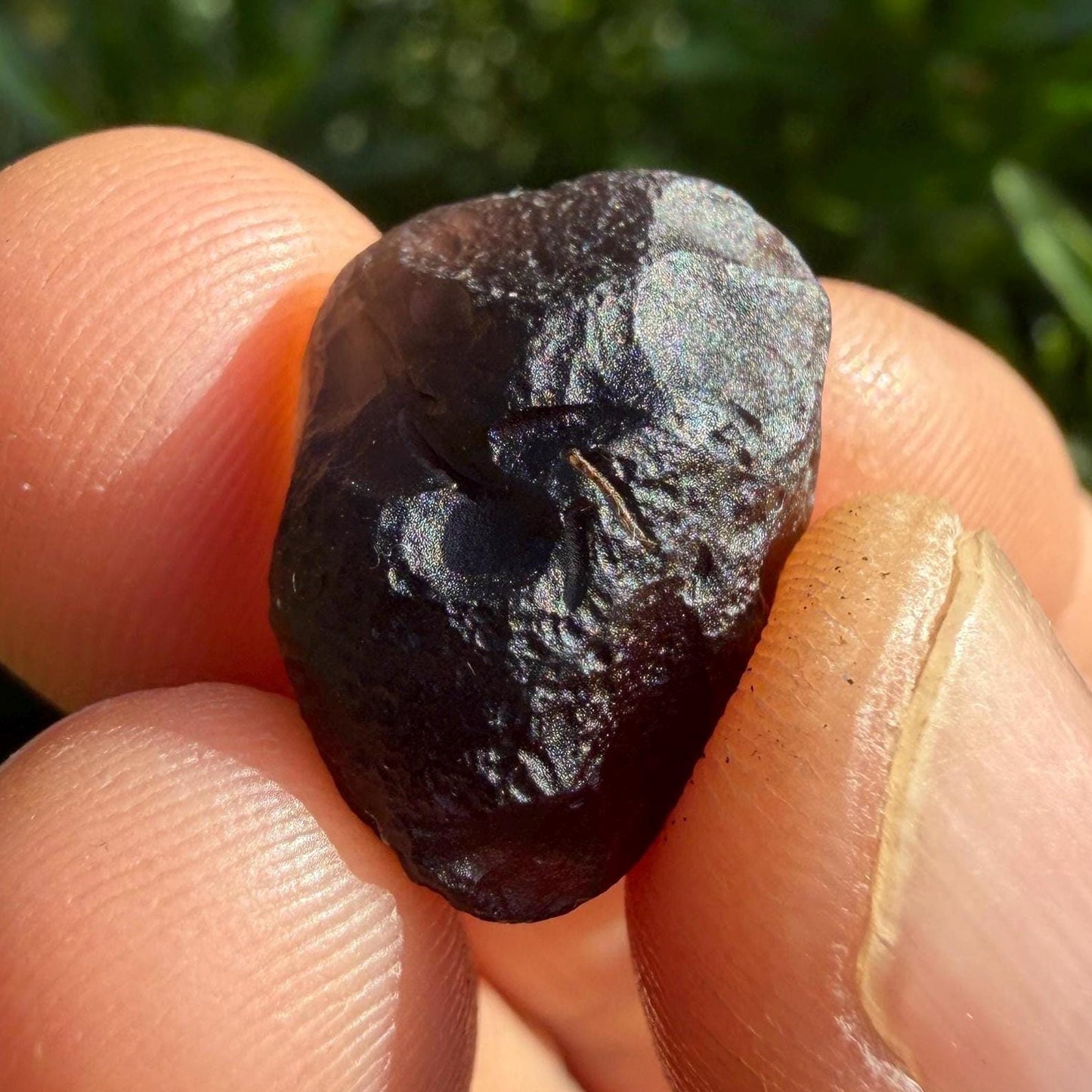 Saffordite Stone: Rare Cintamani, Arizona Tektite -3.39 Grams