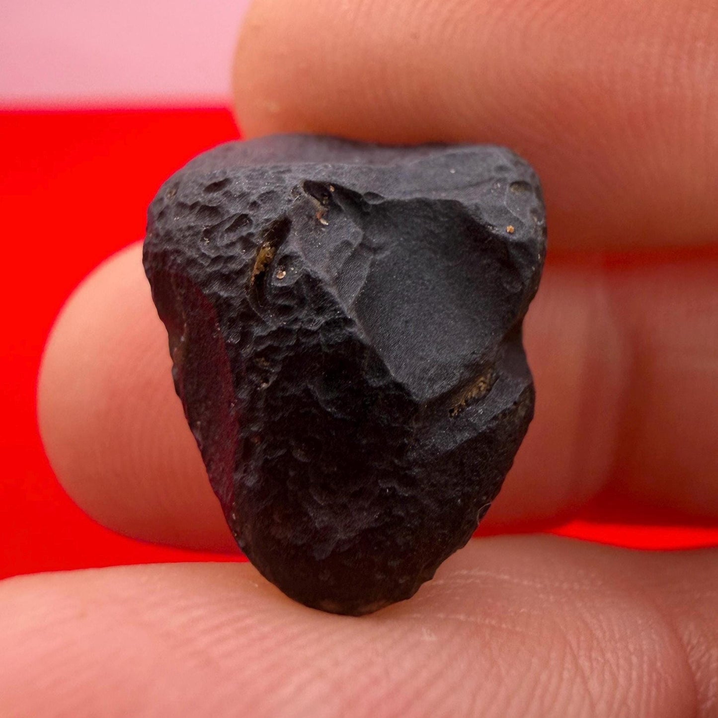 Saffordite Stone: Rare Cintamani, Arizona Tektite -3.39 Grams