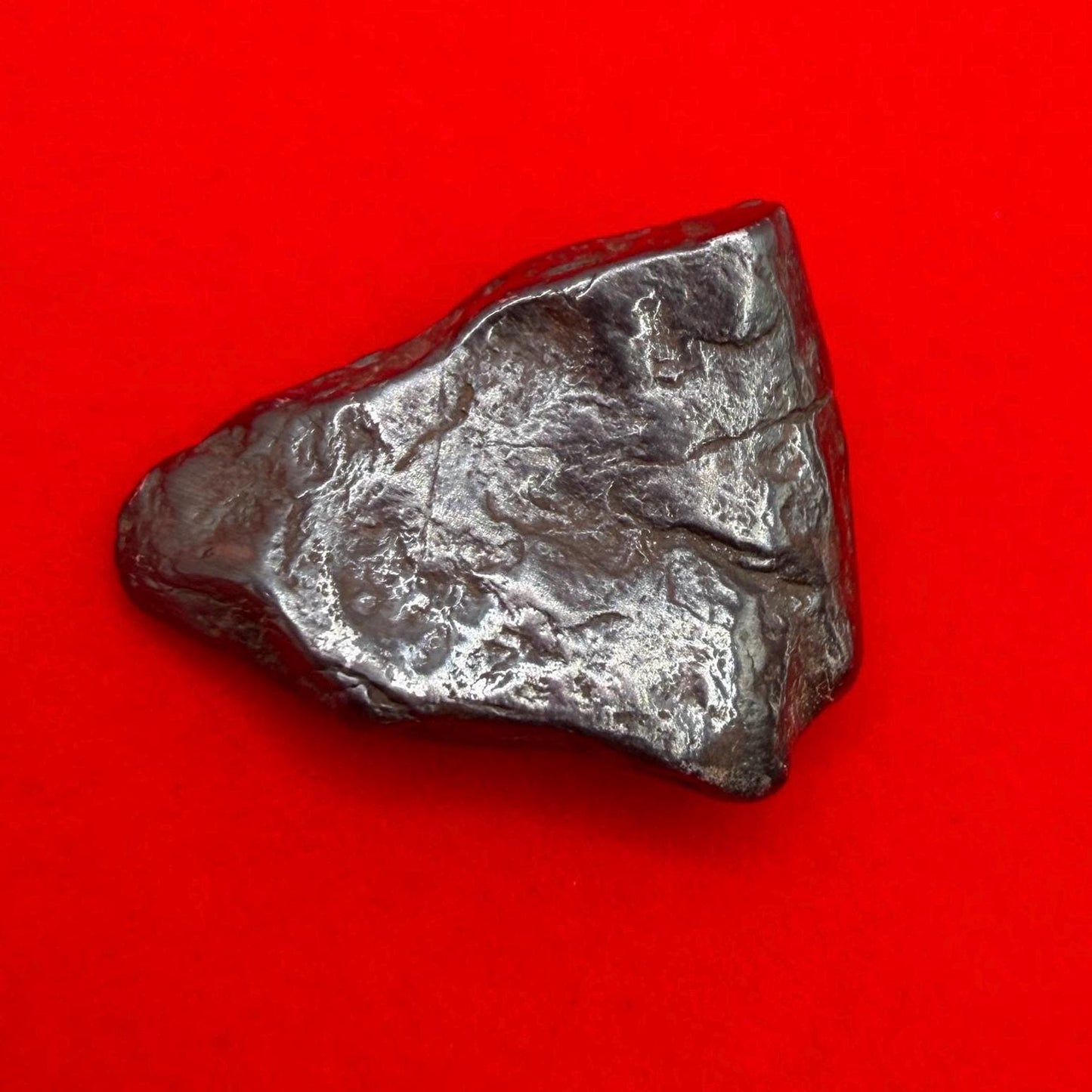 Agoudal Iron Meteorite Specimen: Authentic Meteorite, IIAB Hexahedrite, 7.42 grams