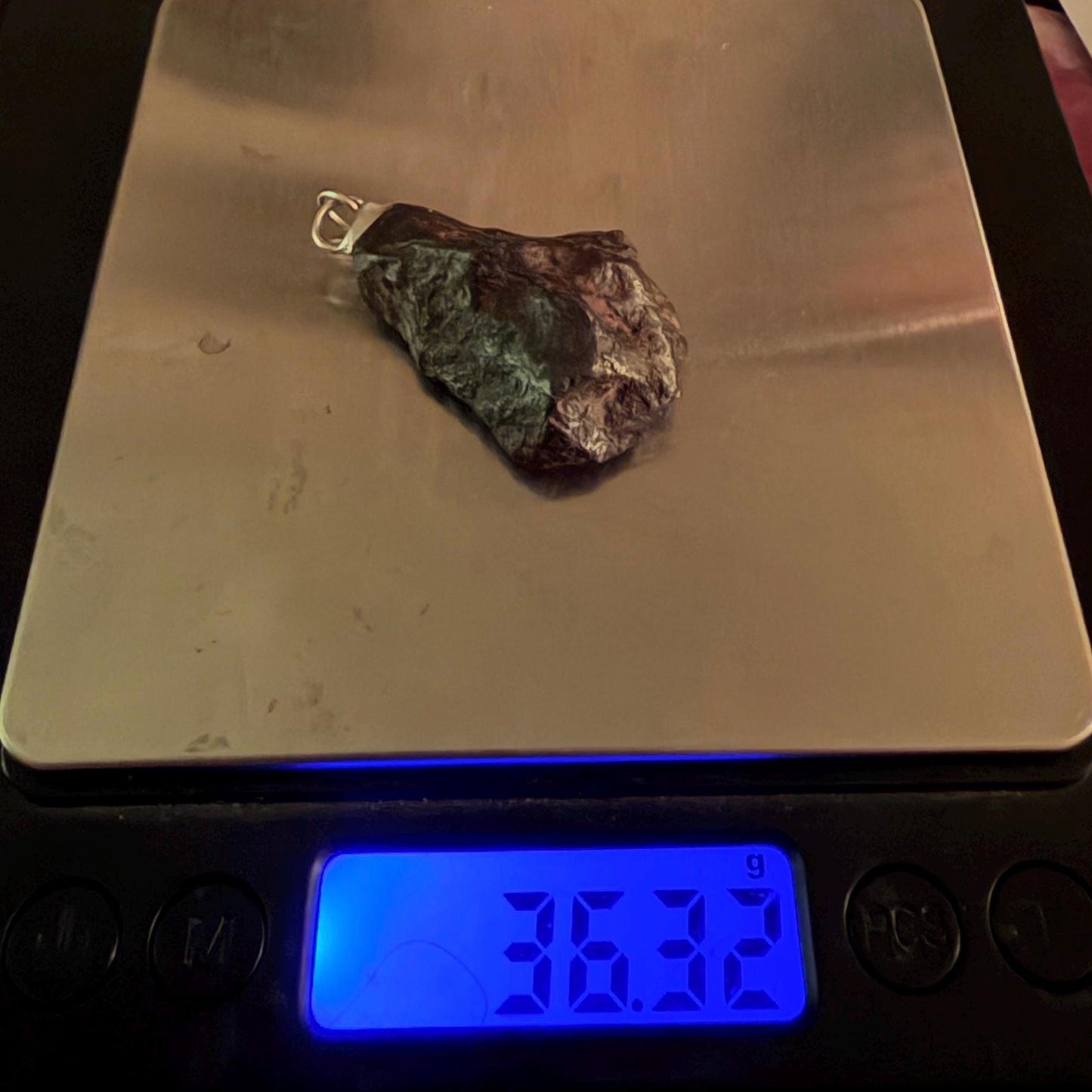 Canyon Diablo Iron Meteorite Pendant: Arizona Space Gift, 36.32 grams