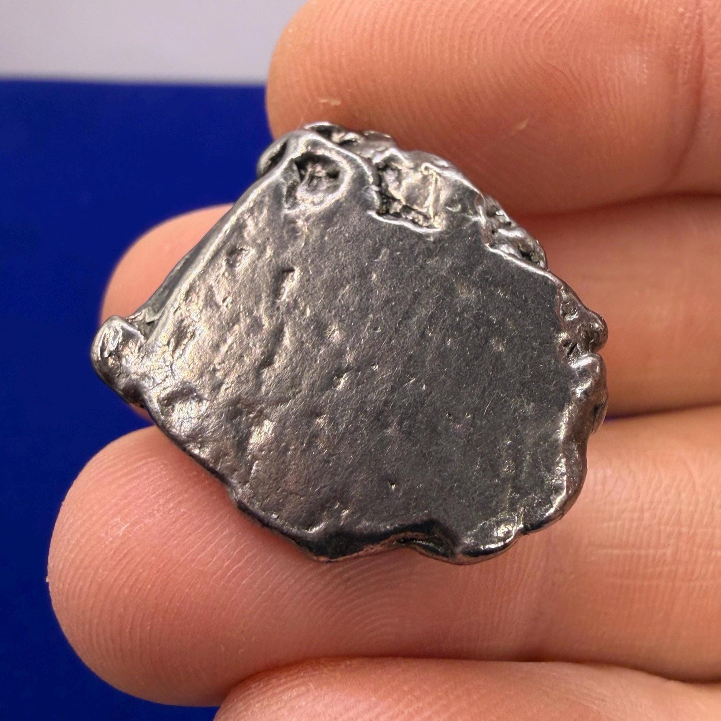 Aletai Iron-Nickel Meteorite Specimen: Natural Meteorite Pyramid, Astronomy Gift, 19.12 grams