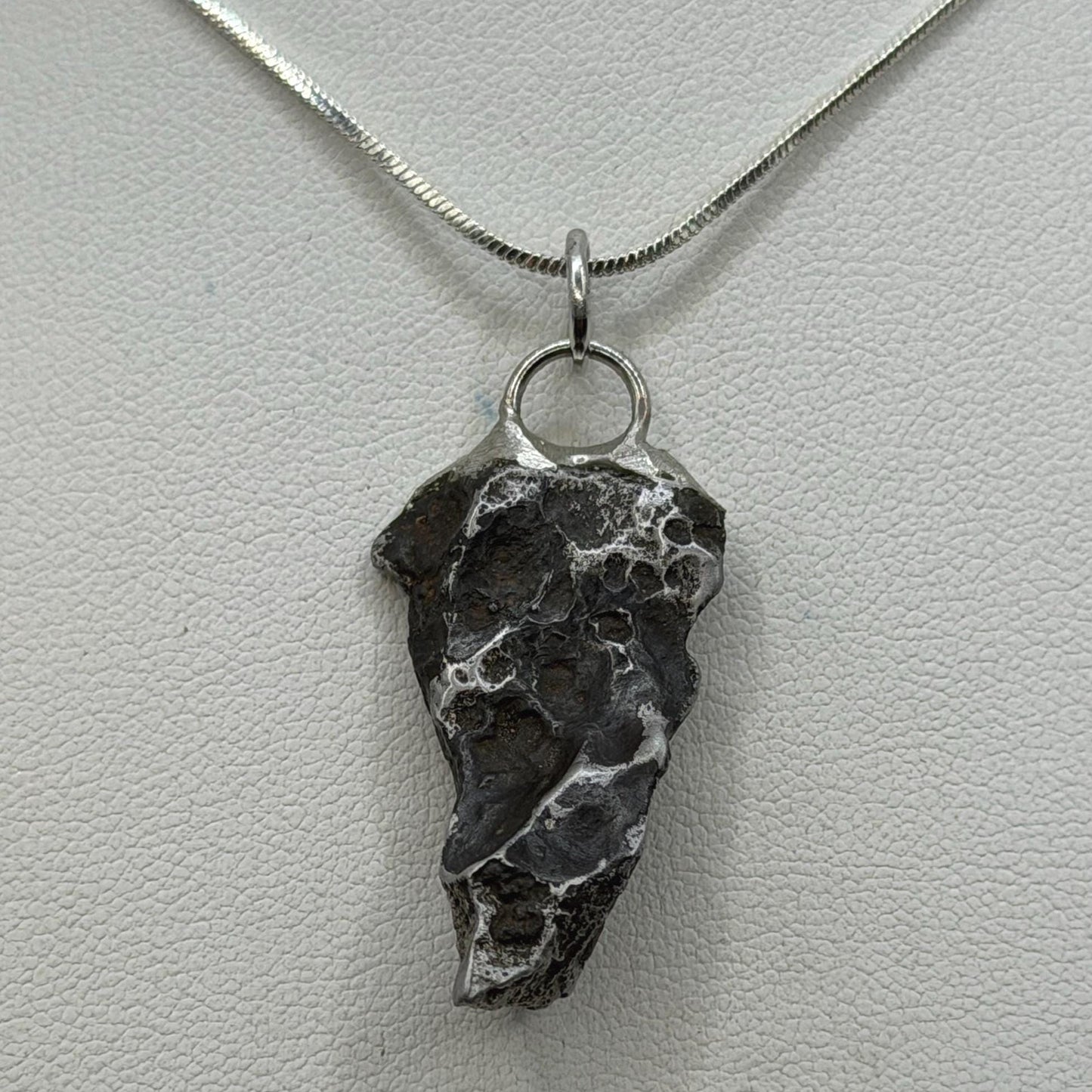 Sikhote-Alin Iron Meteorite Pendant: Astronomy Space Gift, 9.51g