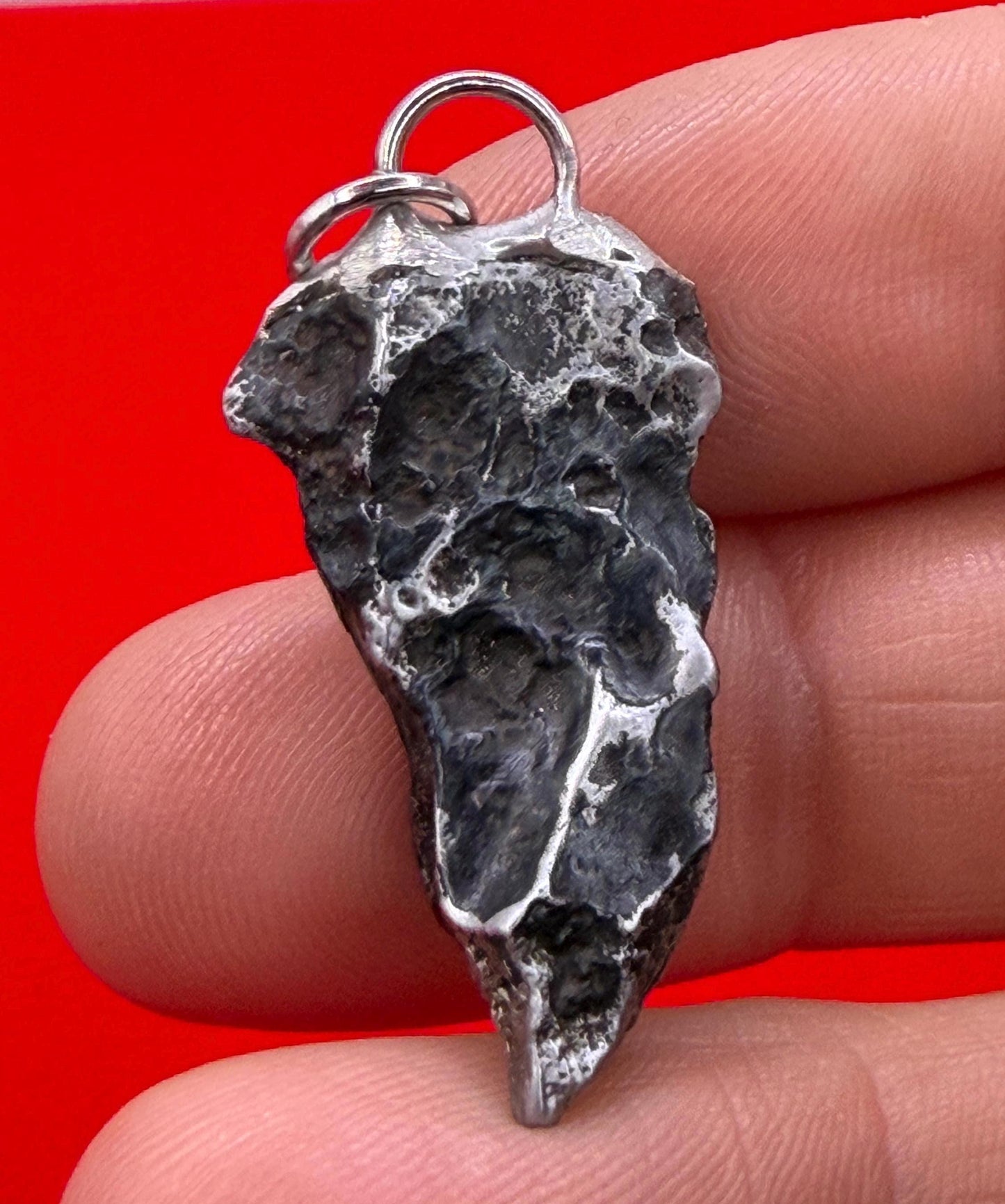 Sikhote-Alin Iron Meteorite Pendant: Astronomy Space Gift, 9.51g