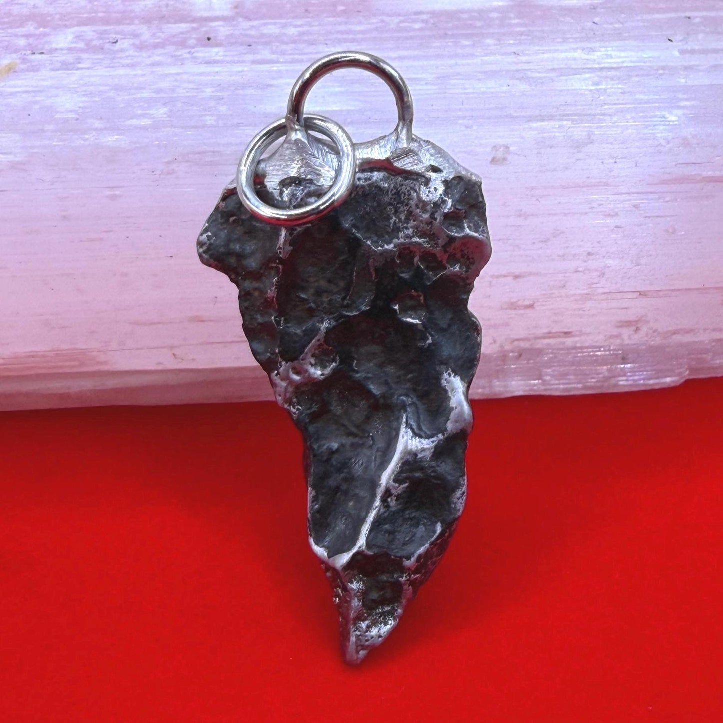 Sikhote-Alin Iron Meteorite Pendant: Astronomy Space Gift, 9.51g