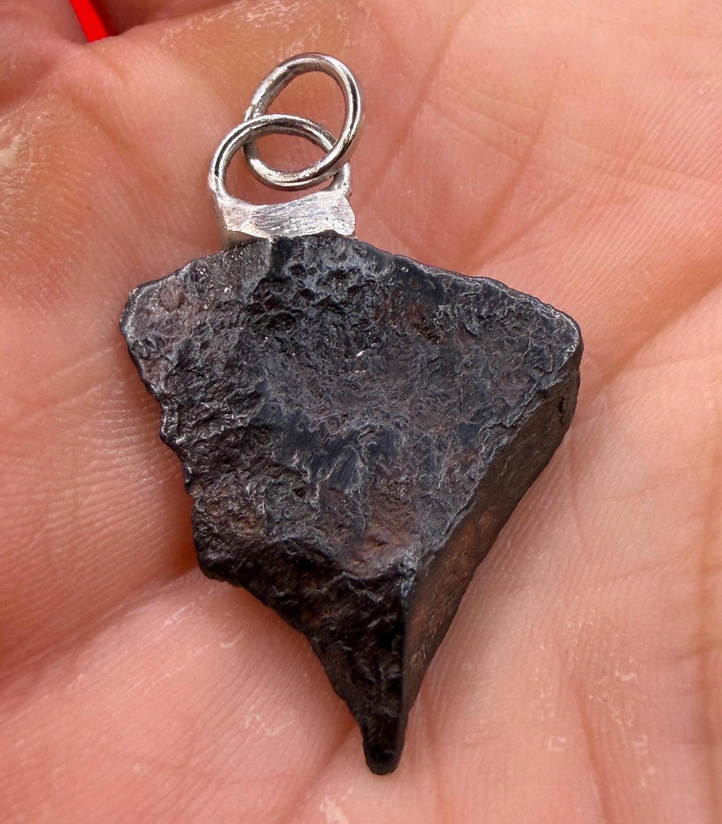 Canyon Diablo Iron Meteorite Pendant: Arizona Space Gift, 5.33g