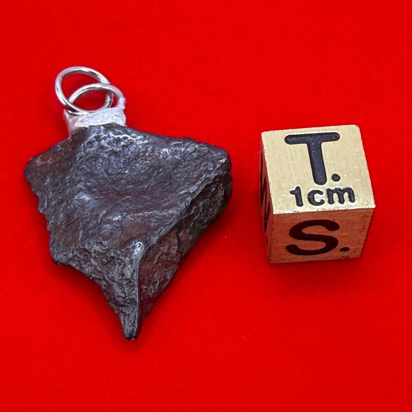Canyon Diablo Iron Meteorite Pendant: Arizona Space Gift, 5.33g