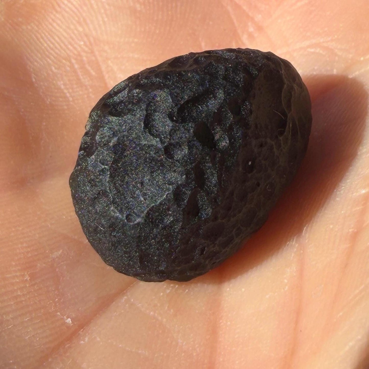 Saffordite Stone: Rare Cintamani, Arizona Tektite -6.10 Grams