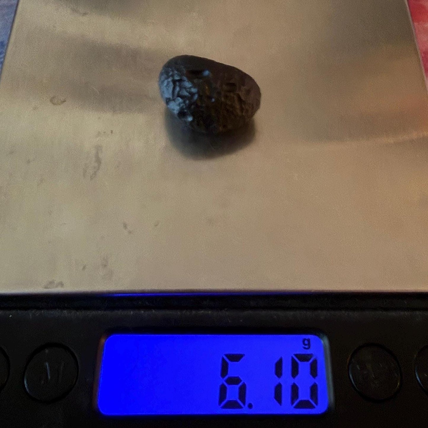 Saffordite Stone: Rare Cintamani, Arizona Tektite -6.10 Grams