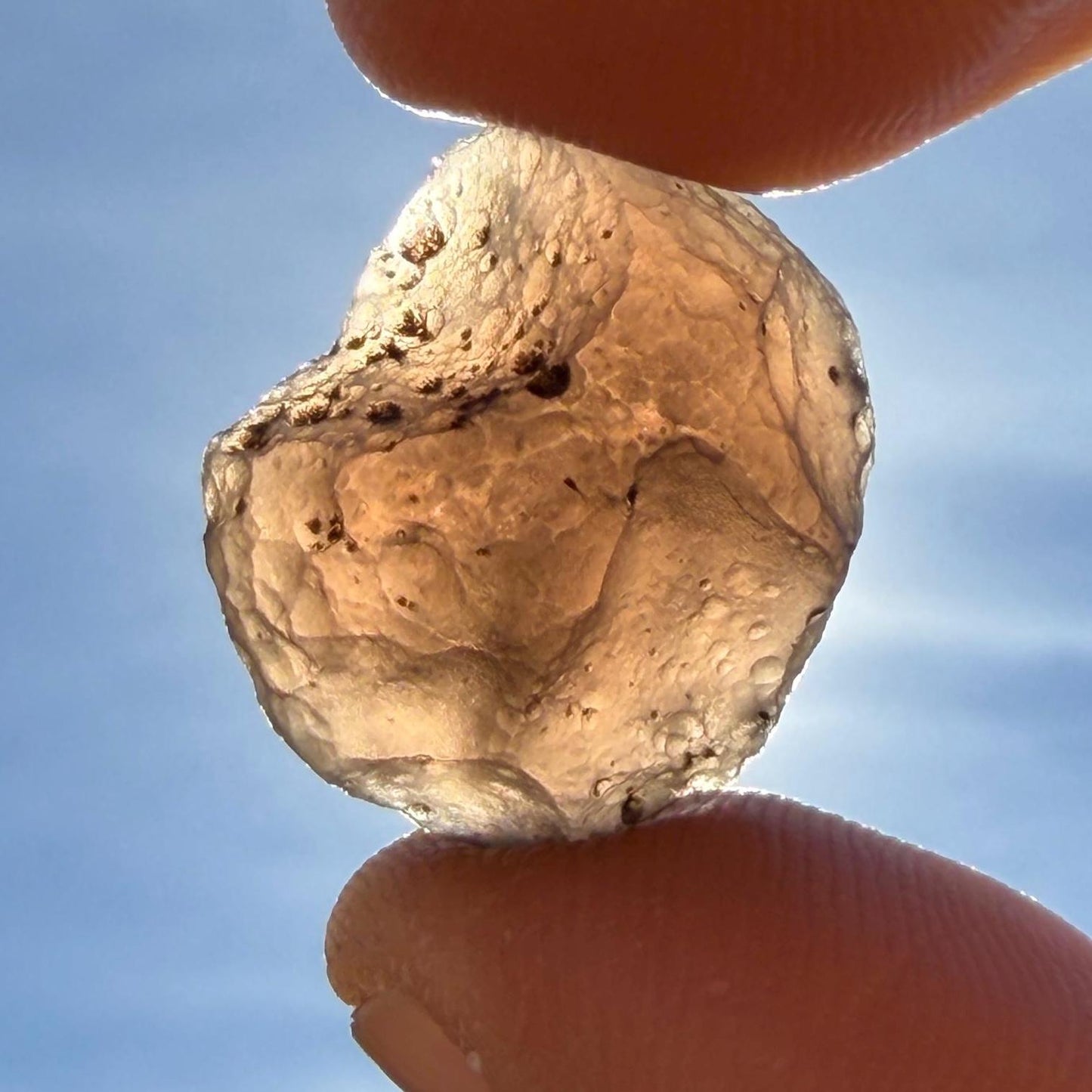 Saffordite Stone: Rare Cintamani, Arizona Tektite -4.06 Grams