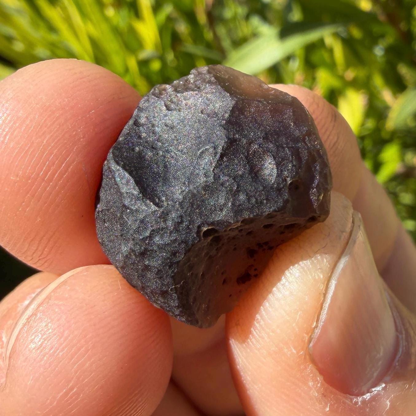 Saffordite Stone: Rare Cintamani, Arizona Tektite -4.06 Grams