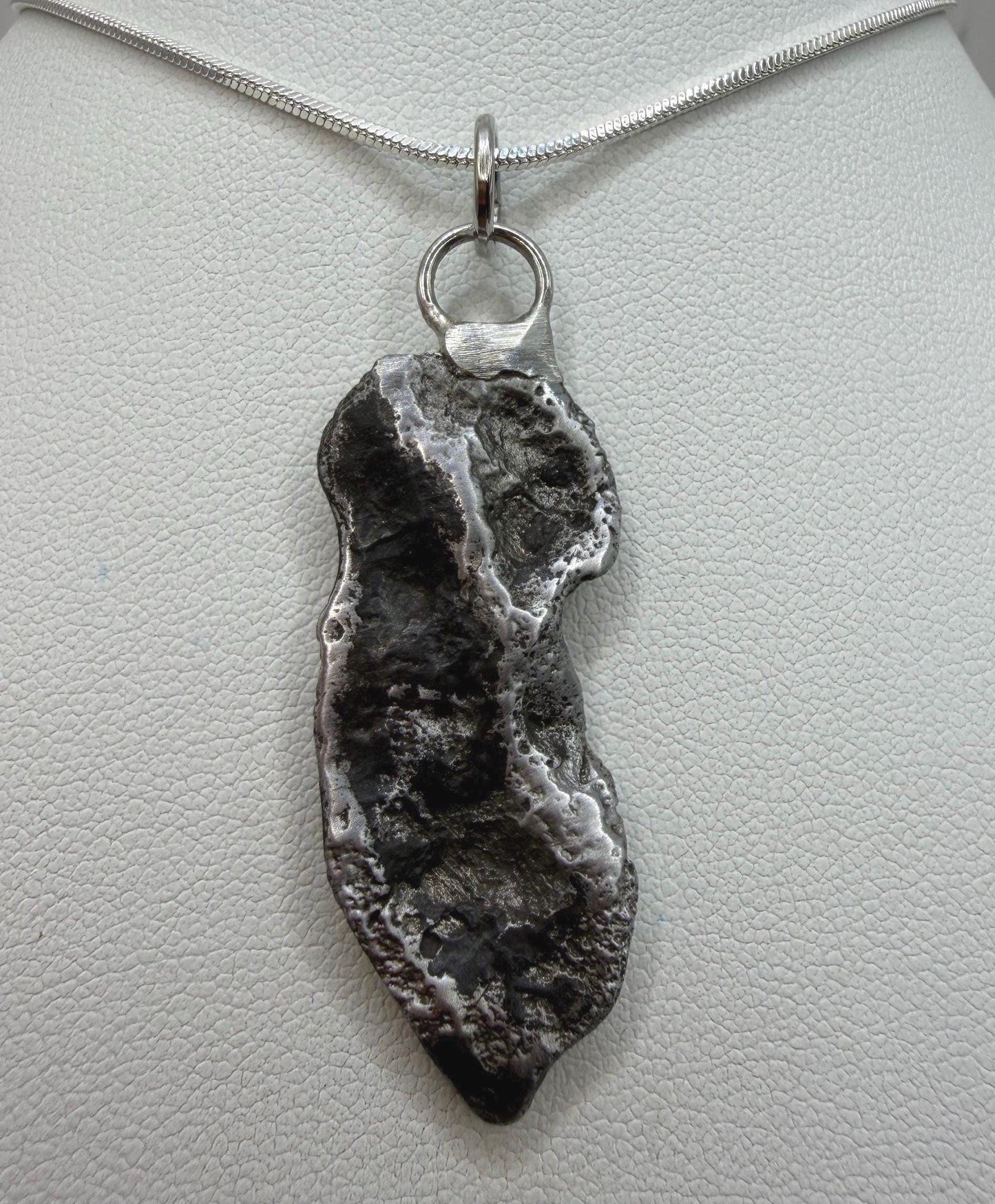 Sikhote-Alin Iron Meteorite Pendant: Astronomy Space Gift, 8.35g