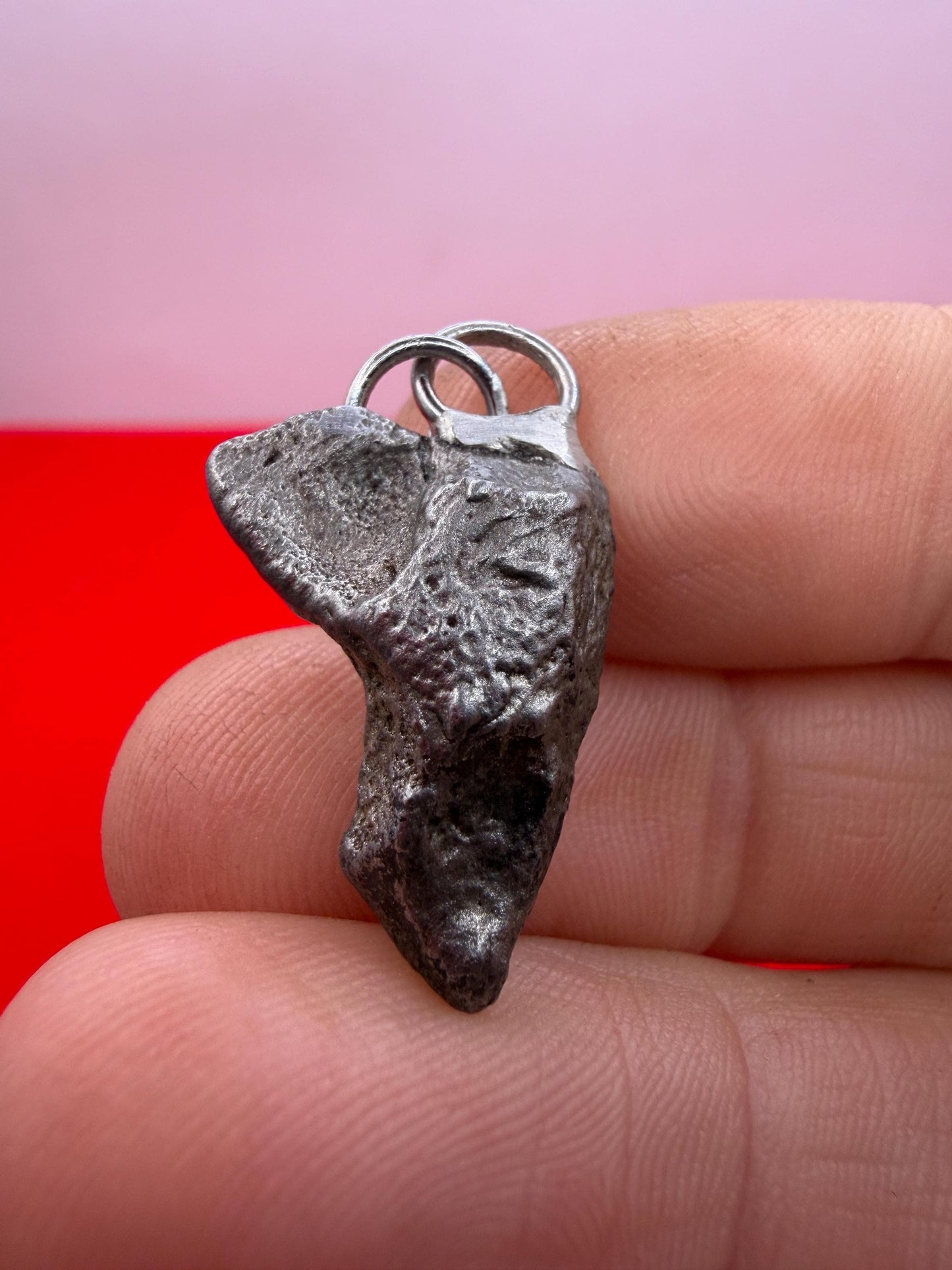 Sikhote-Alin Iron Meteorite Pendant: Astronomy Space Gift, 5.32g