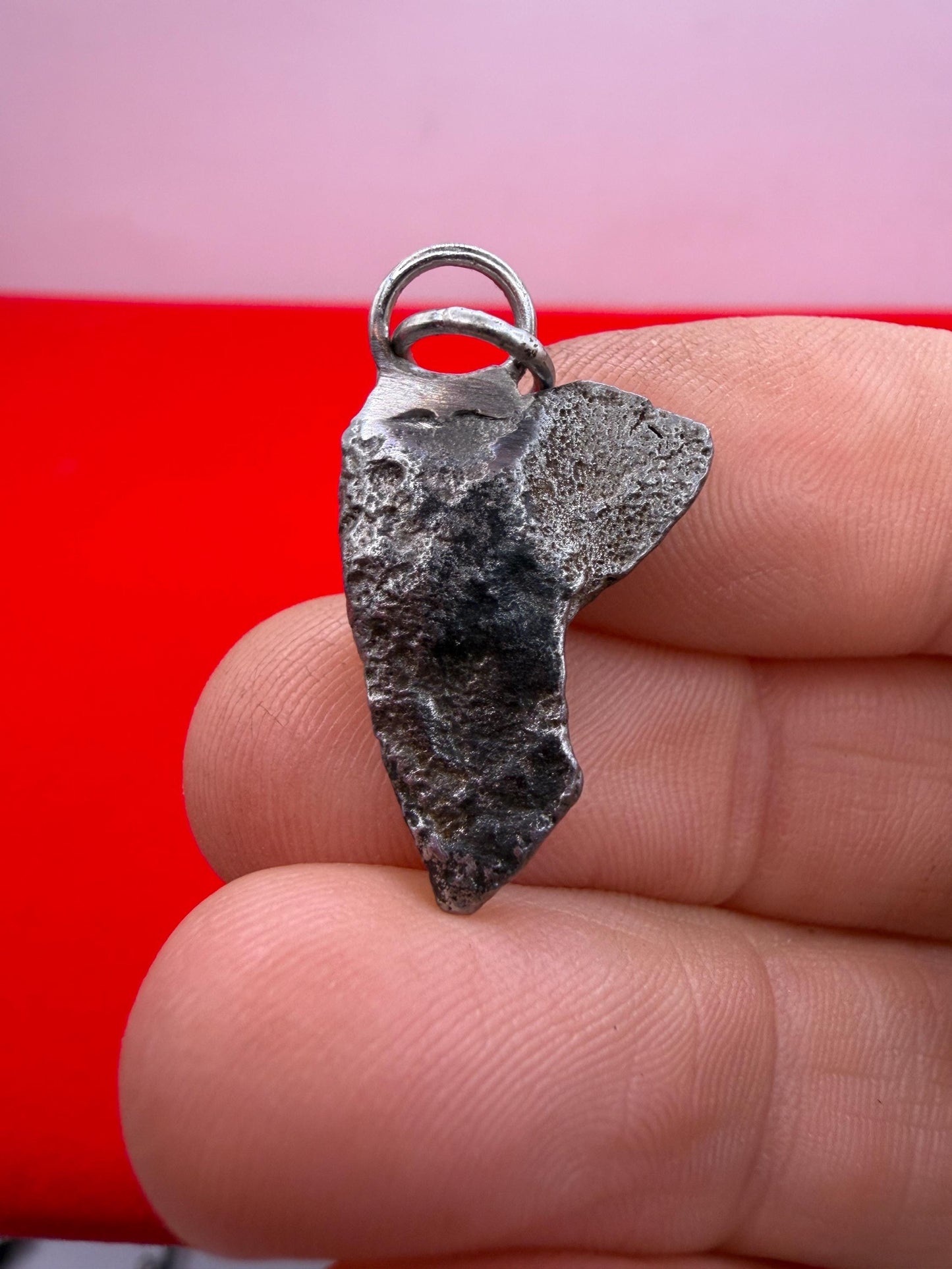 Sikhote-Alin Iron Meteorite Pendant: Astronomy Space Gift, 5.32g