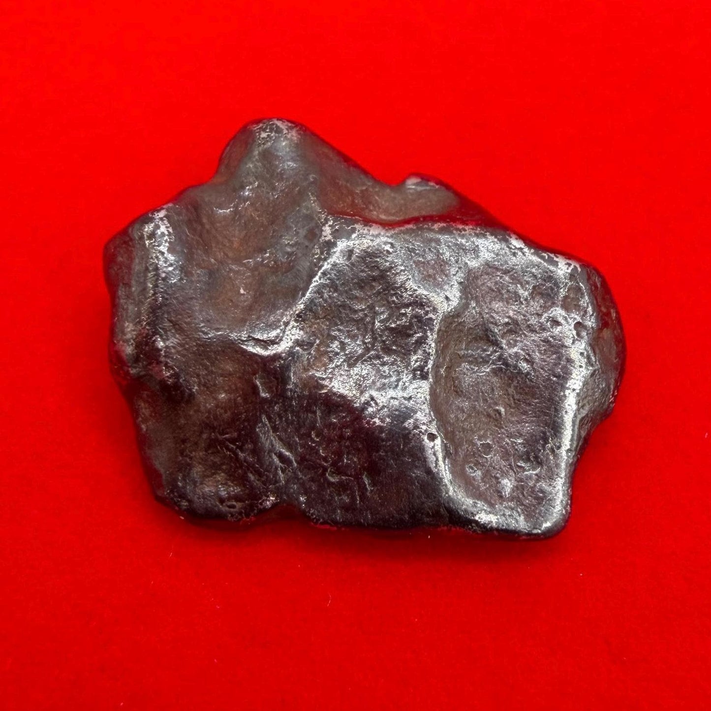 Agoudal Iron Meteorite Specimen: Authentic Meteorite, IIAB Hexahedrite, 8.09 grams