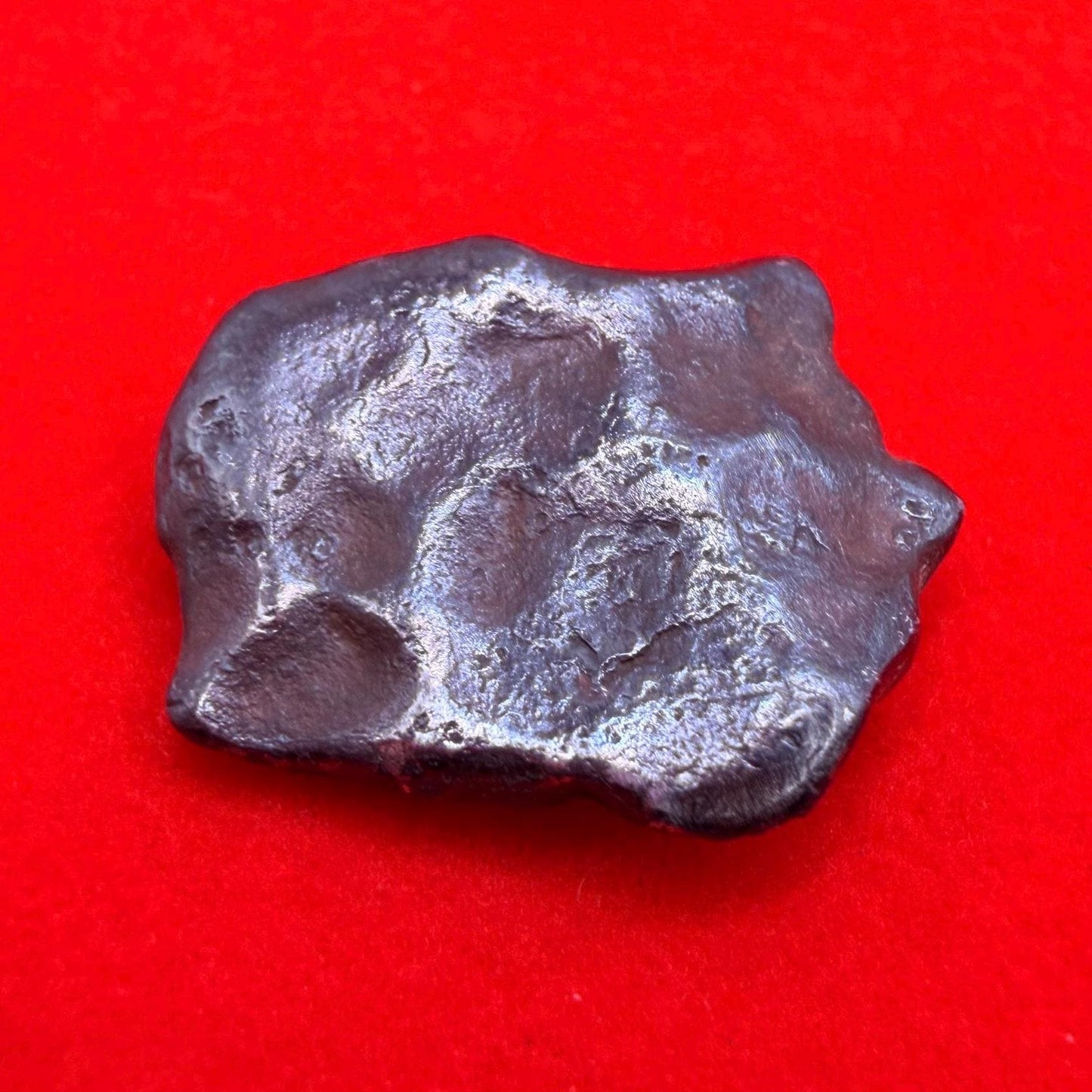 Agoudal Iron Meteorite Specimen: Authentic Meteorite, IIAB Hexahedrite, 8.09 grams