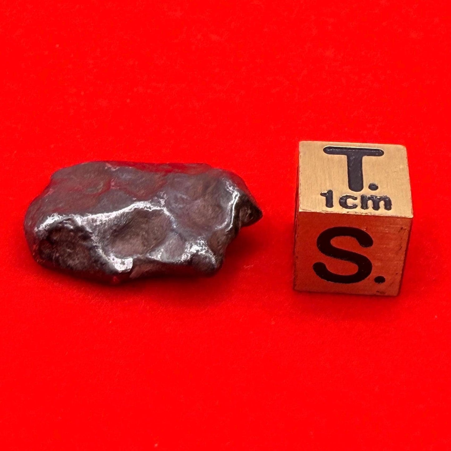 Agoudal Iron Meteorite Specimen: Authentic Meteorite, IIAB Hexahedrite, 8.09 grams