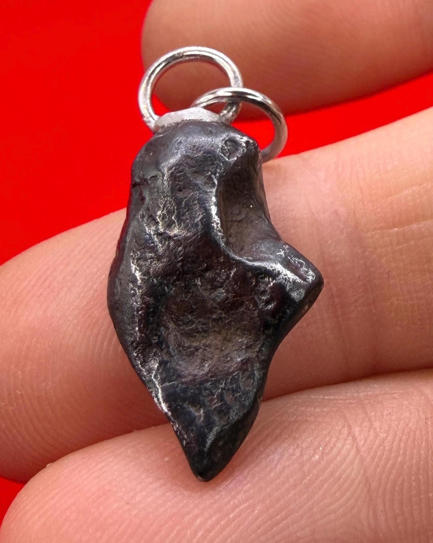 Agoudal Iron Meteorite Pendant: Handmade Astronomy Space Gift, Cosmic Pendant, 4.43 grams