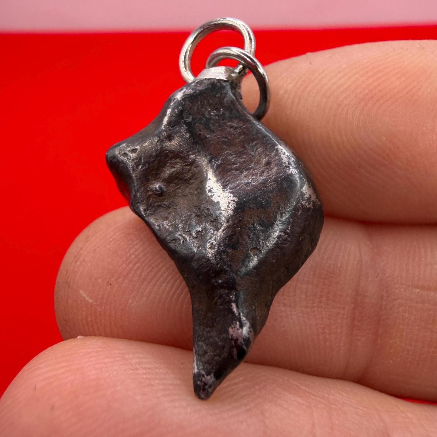 Agoudal Iron Meteorite Pendant: Handmade Astronomy Space Gift, Cosmic Pendant, 7.52 grams