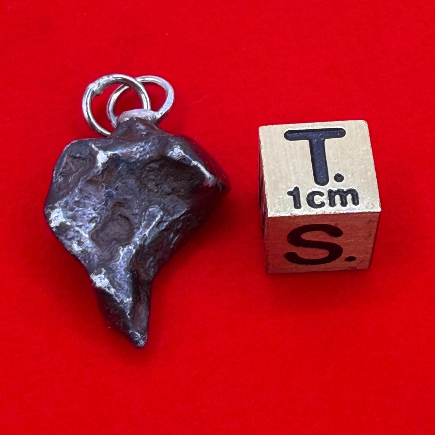 Agoudal Iron Meteorite Pendant: Handmade Astronomy Space Gift, Cosmic Pendant, 7.52 grams