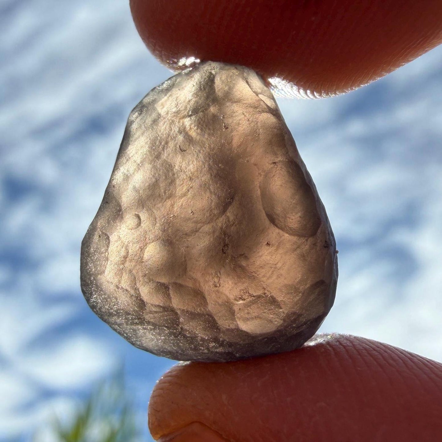 Saffordite Stone: Rare Cintamani, Arizona Tektite -3.55 Grams