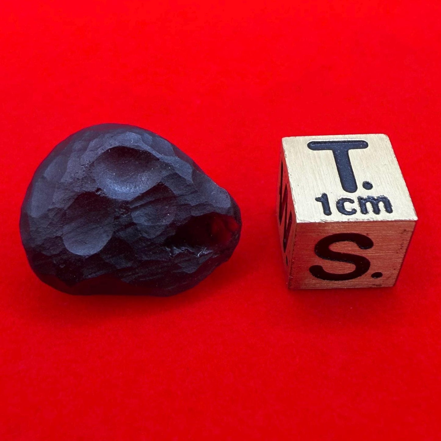 Saffordite Stone: Rare Cintamani, Arizona Tektite -3.55 Grams