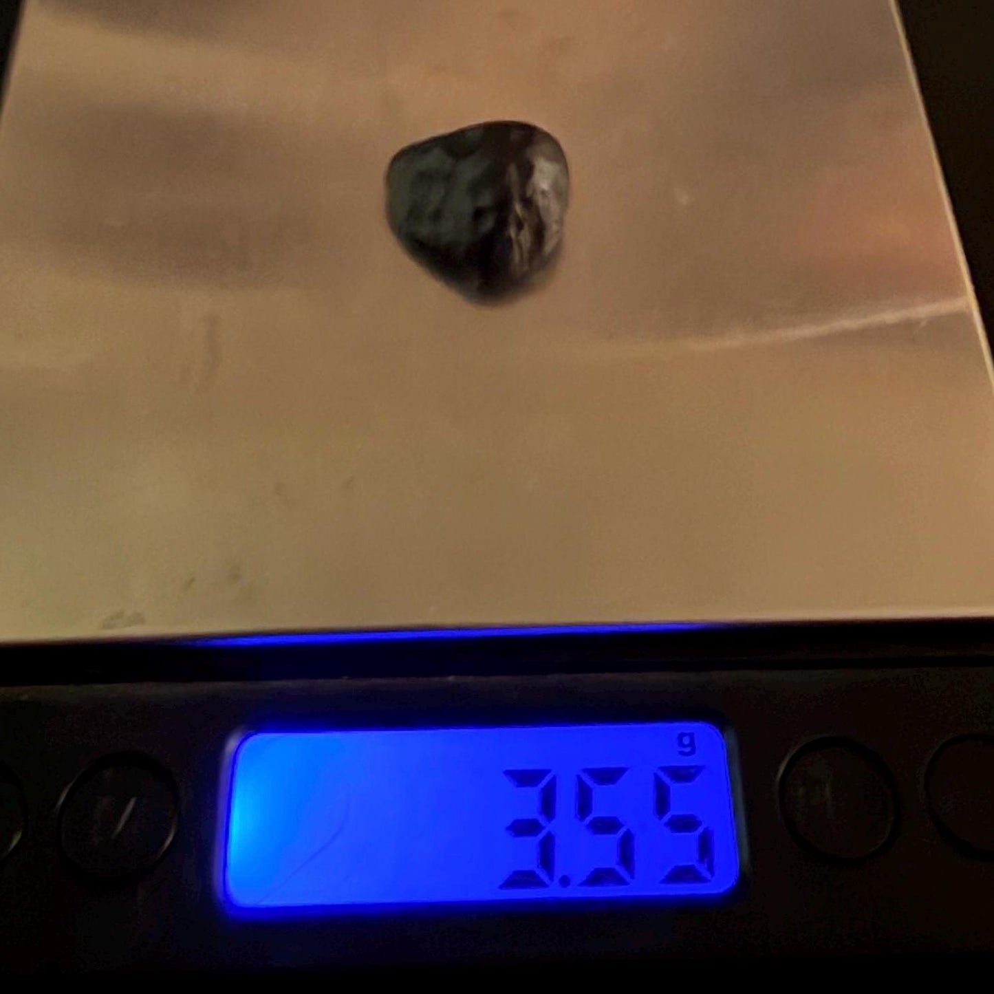 Saffordite Stone: Rare Cintamani, Arizona Tektite -3.55 Grams