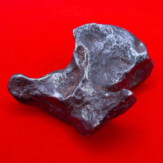 Agoudal Iron Meteorite Specimen: Sculptural Meteorite, Authentic Meteorite, IIAB Hexahedrite, 33.86 grams
