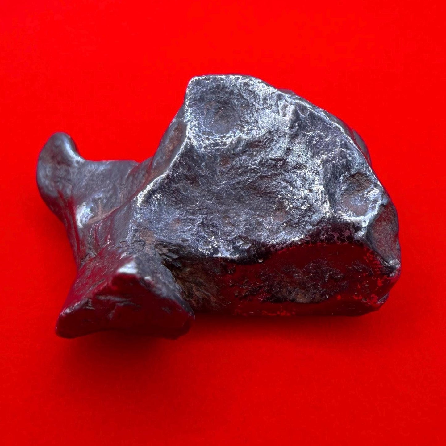 Agoudal Iron Meteorite Specimen: Sculptural Meteorite, Authentic Meteorite, IIAB Hexahedrite, 33.86 grams