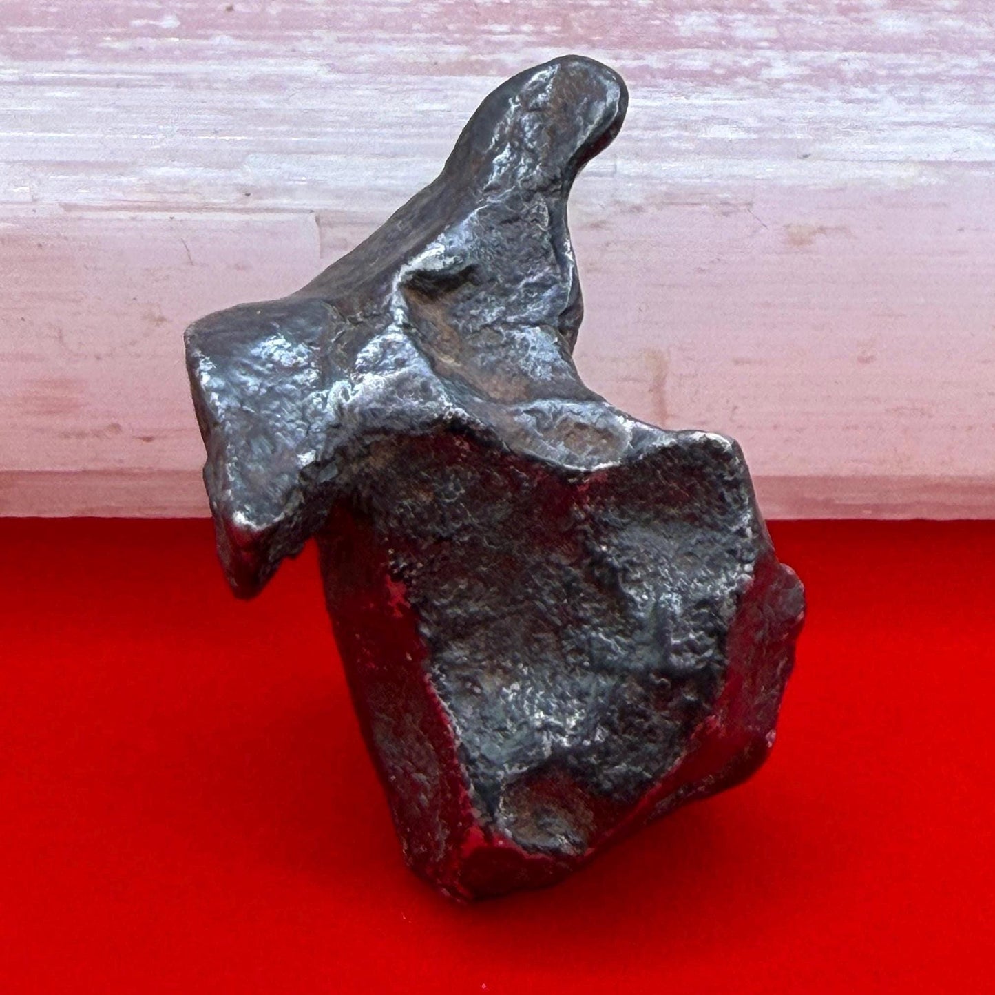 Agoudal Iron Meteorite Specimen: Sculptural Meteorite, Authentic Meteorite, IIAB Hexahedrite, 33.86 grams