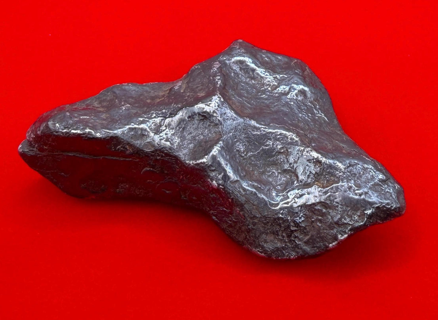 Agoudal Iron Meteorite Specimen: Sculptural Meteorite, Authentic Meteorite, IIAB Hexahedrite, 110.41 grams