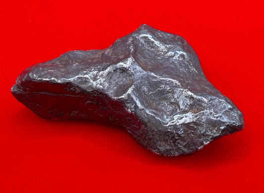 Agoudal Iron Meteorite Specimen: Sculptural Meteorite, Authentic Meteorite, IIAB Hexahedrite, 110.41 grams
