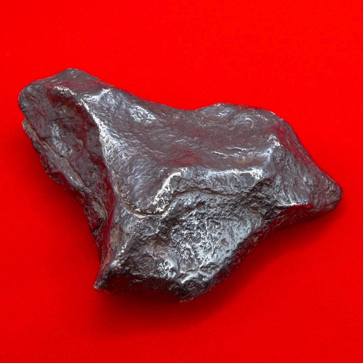 Agoudal Iron Meteorite Specimen: Sculptural Meteorite, Authentic Meteorite, IIAB Hexahedrite, 110.41 grams