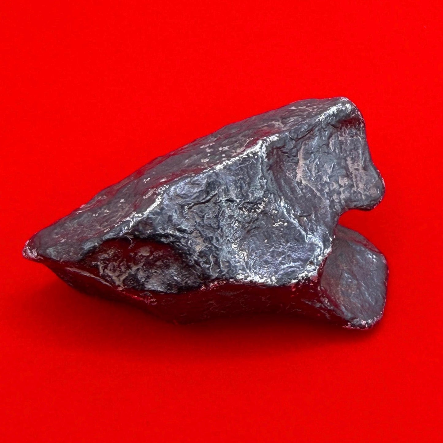 Agoudal Iron Meteorite Specimen: Sculptural Meteorite, Authentic Meteorite, IIAB Hexahedrite, 49.29 grams